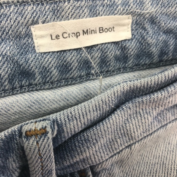 Frame Denim Le Crop Mini Boot Jean Sz 29 Adeline. Light Wash Casual Classic Chic - Picture 11 of 13